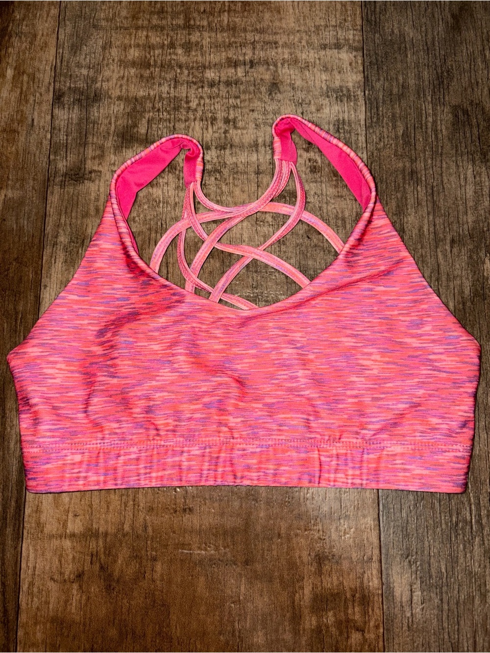 Mossimo Pink Strappy Back Sports Bra Size XS